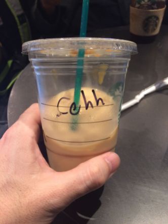 Turkish Starbucks spelling of my name!